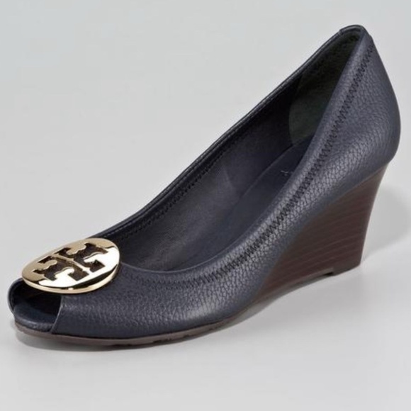 Tory Burch Shoes - Tory Burch Sally peep toe wedge size 10.5